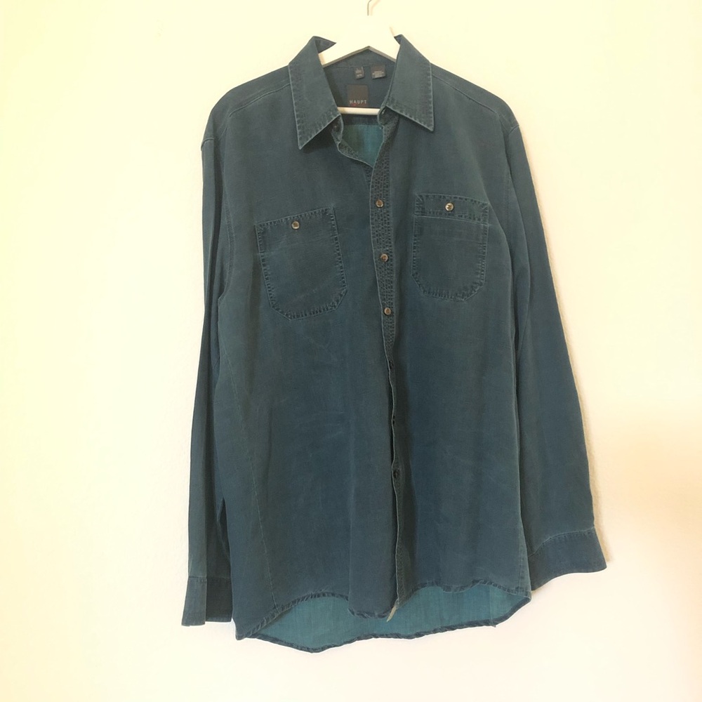 Vintage HAUPT Men’s button up Shirt size L 16.5